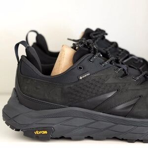Hoka One One Anacapa Low GTX Gore-Tex Black Hiking Shoe Waterproof Men US 12.5